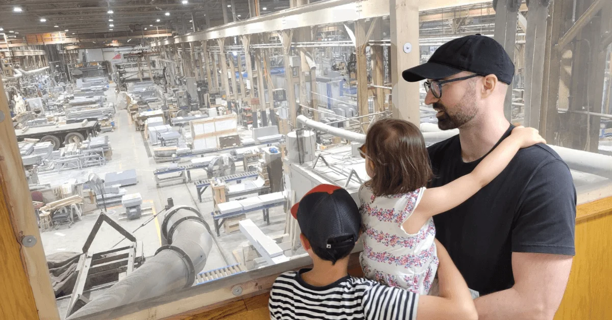 Exploring a 200-Year-Old Granite Factory: Mixing Work and Family Fun