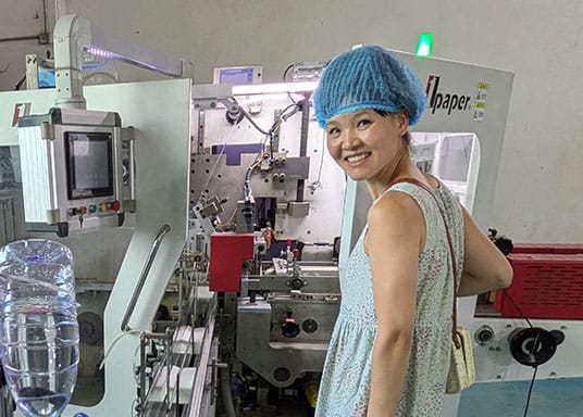 xiao-feng-inspections1 Xiao Feng during factory visit in China